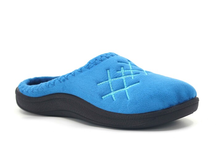 Gezer Zenne 02078.32 Nakışlı Gondol Ev Terliği Petrol Mavisi - Gezer