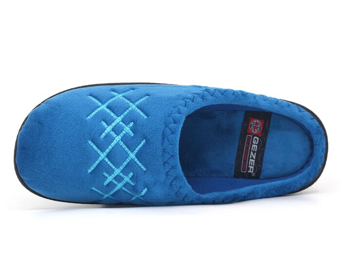 Gezer Zenne 02078.32 Nakışlı Gondol Ev Terliği Petrol Mavisi - Gezer (1)