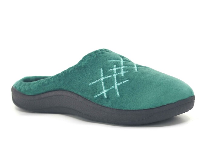 Gezer Zenne 02078.32 Nakışlı Gondol Ev Terliği Petrol Yeşili - Gezer