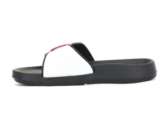 Gezer Zenne 08591.00 Tek Toka Çizgili Lux Eva Terlik Siyah - Fuşya - Gezer (1)