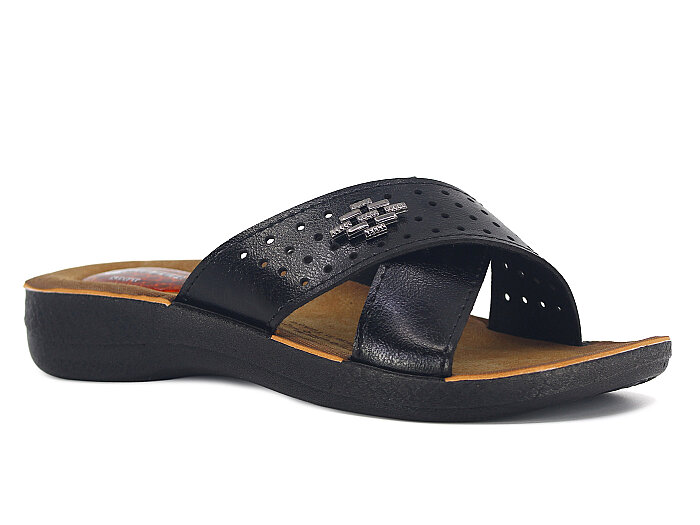 Gezer Zenne 10886.00 Çapraz Günlük Terlik Siyah - Gezer