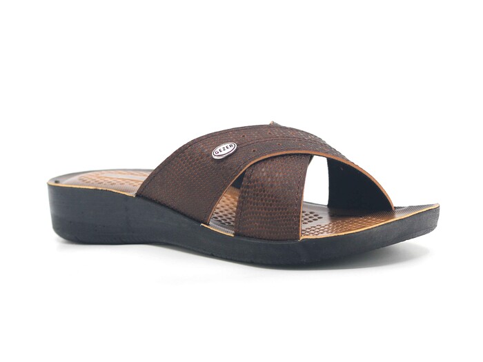 Gezer Zenne 10931.00 Çapraz Günlük Terlik Kahve - Gezer