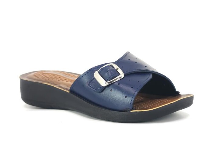 Gezer Zenne 10933.00 Tek Toka Delikli Comfort Günlük Terlik Lacivert - 1