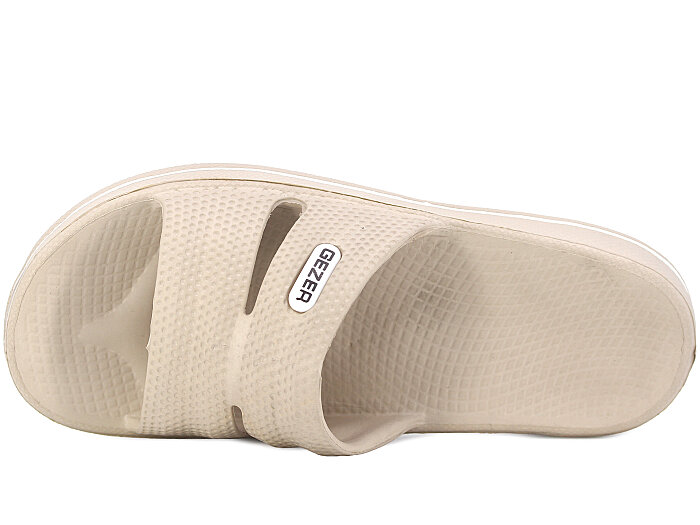 Gezer Zenne 12485.00 Açık Çizgili Eva Terlik Bej - Gezer (1)