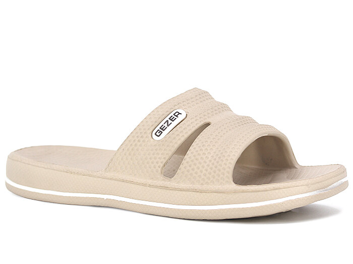 Gezer Zenne 12485.00 Açık Çizgili Eva Terlik Bej - 1