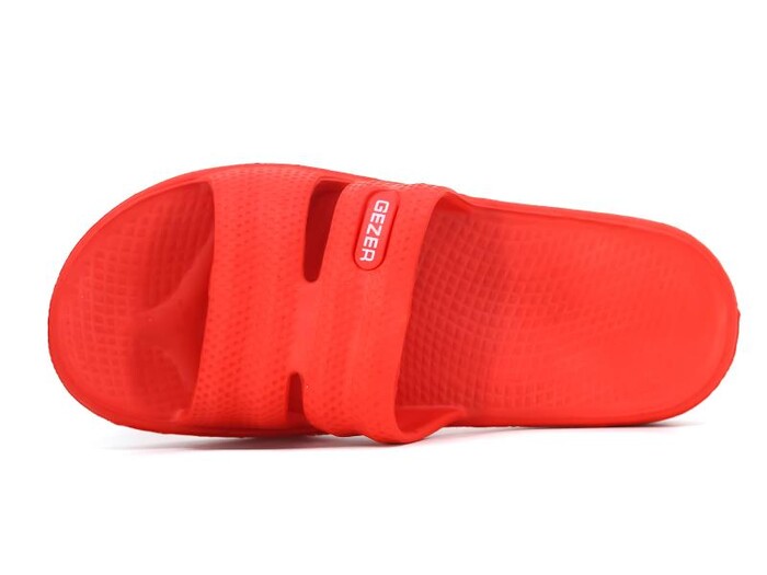 Gezer Zenne 12485.00 Açık Çizgili Eva Terlik Kırmızı - Gezer (1)