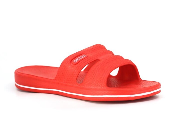 Gezer Zenne 12485.00 Açık Çizgili Eva Terlik Kırmızı - Gezer