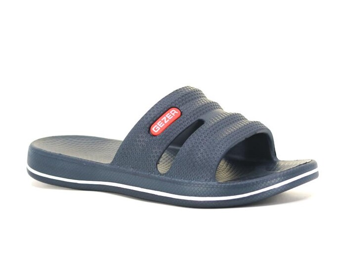 Gezer Zenne 12485.00 Açık Çizgili Eva Terlik Lacivert - Gezer