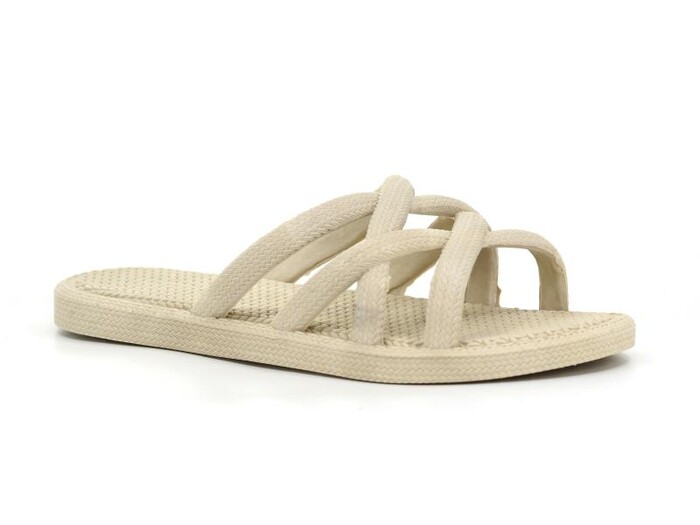 Gezer Zenne 12494.00 Air Blow Ahtapot Hasırlı Kaydırmaz Terlik Bej - Gezer