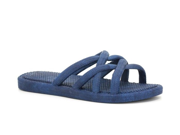 Gezer Zenne 12494.00 Air Blow Ahtapot Hasırlı Kaydırmaz Terlik Lacivert - Gezer