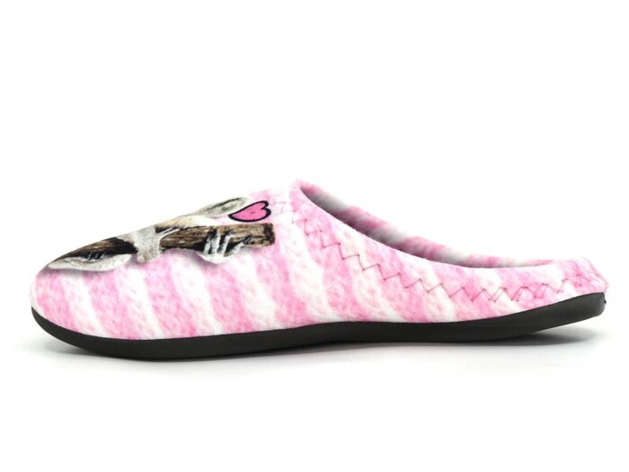 Gezer Zenne 12870.11 Baskılı Gondol Ev Terliği Pembe - Beyaz - Kahve - 3