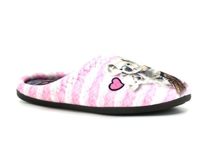 Gezer Zenne 12870.11 Baskılı Gondol Ev Terliği Pembe - Beyaz - Kahve - Gezer