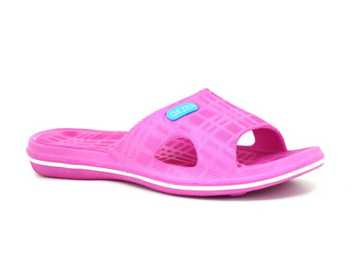 Gezer Zenne 13100.00 Çizgili Açık Eva Terlik Fuşya - 1