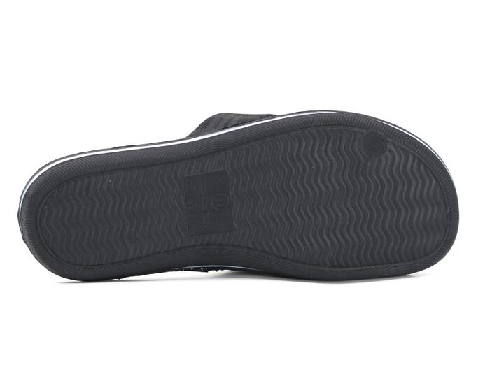 Gezer Zenne 13100.00 Çizgili Açık Eva Terlik Siyah - 3