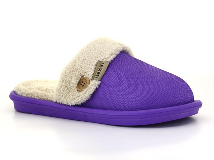 Gezer Zenne 13577.00 Garden Eva Traşlı Ev Terliği Eflatun - Gezer (1)