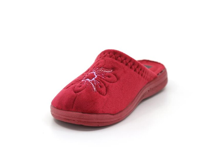 Gezer Zenne 13619.00 Nakışlı Traşlı Ev Terliği Bordo - Gezer (1)