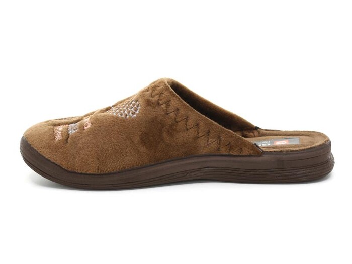 Gezer Zenne 13620.00 Nakışlı Traşlı Ev Terliği Kahve - 2