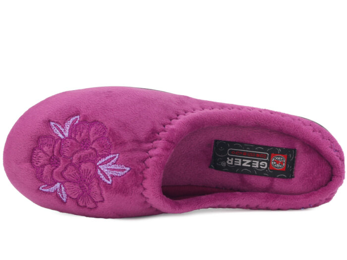 Gezer Zenne 13627.00 Nakışlı Gondol Ev Terliği Mor - 2