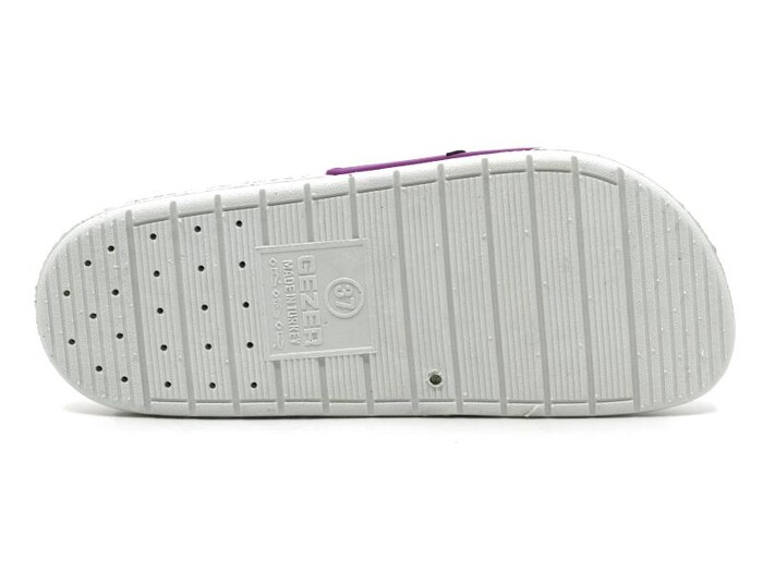 Gezer Zenne 14041.00 Air Blow Düz Yüz Çiçekli Kaydırmaz Terlik Menekşe - 4