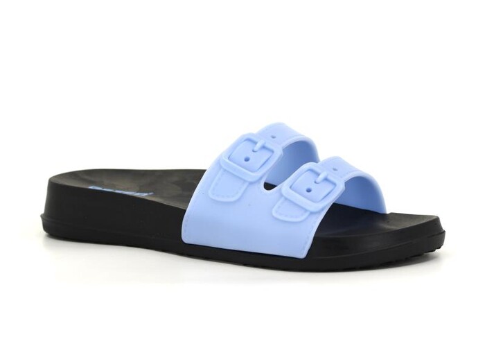 Gezer Zenne 14310.00 Çift Toka Lux Eva Terlik Mavi - Gezer