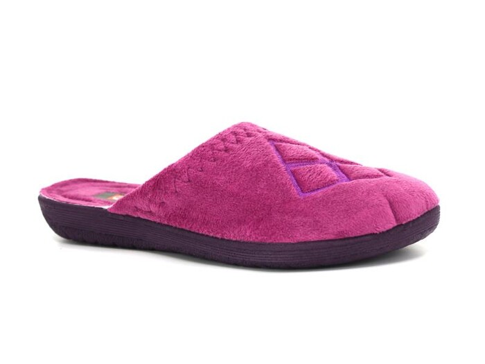 Gezer Zenne 14449.00 Nakışlı Traşlı Ev Terliği Mor 