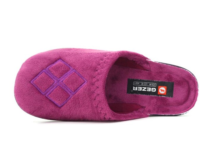 Gezer Zenne 14449.00 Nakışlı Traşlı Ev Terliği Mor - Gezer (1)