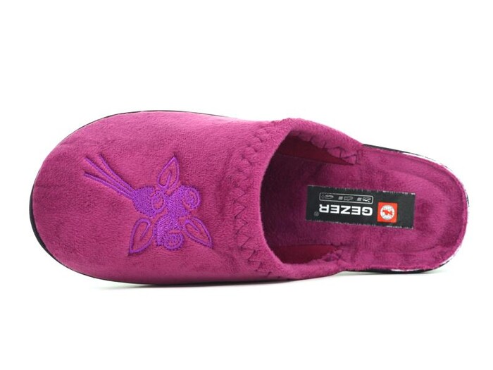 Gezer Zenne 14450.00 Nakışlı Traşlı Ev Terliği Mor - Gezer (1)