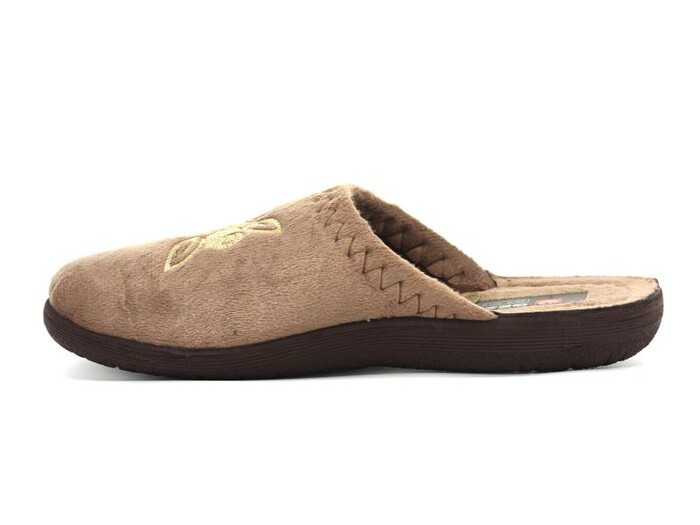 Gezer Zenne 14450.00 Nakışlı Traşlı Ev Terliği Sütlü Kahve - 3