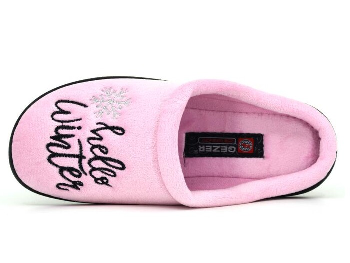 Gezer Zenne 14473.00 Nakışlı Baskılı Gondol Comfort Ev Terliği Pembe - 2
