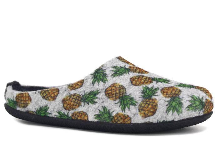 Gezer Zenne 14489.00 PVC Keçeli Ev Terliği Açık Gri - 1