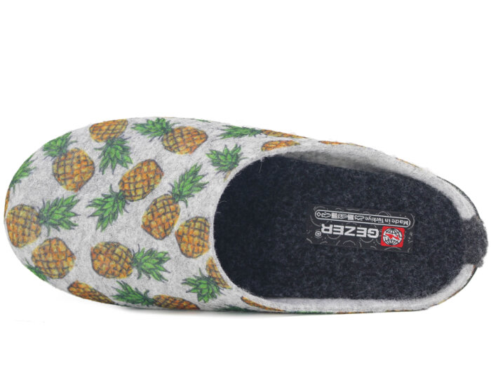 Gezer Zenne 14489.00 PVC Keçeli Ev Terliği Açık Gri - 2