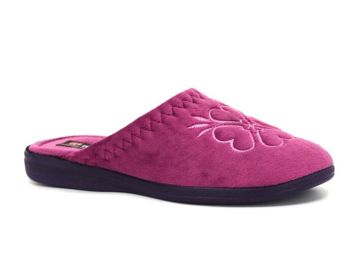 Gezer Zenne 14518.00 Nakışlı Cırtlı Ev Terliği Mor - Gezer