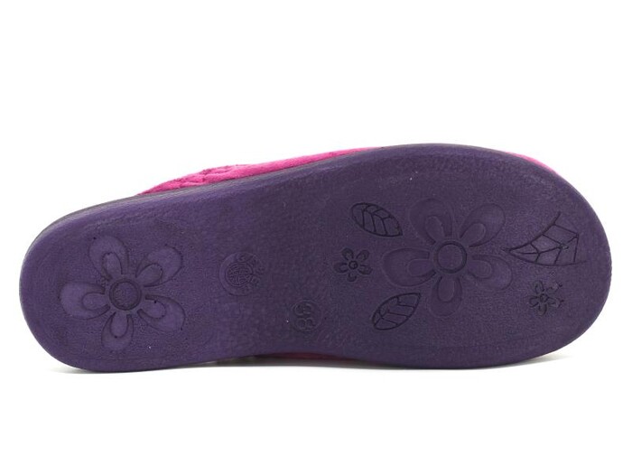 Gezer Zenne 14518.00 Nakışlı Cırtlı Ev Terliği Mor - 4