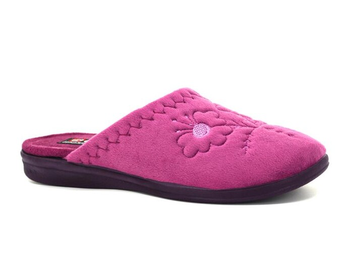 Gezer Zenne 14519.00 Nakışlı Cırtlı Ev Terliği Mor - Gezer