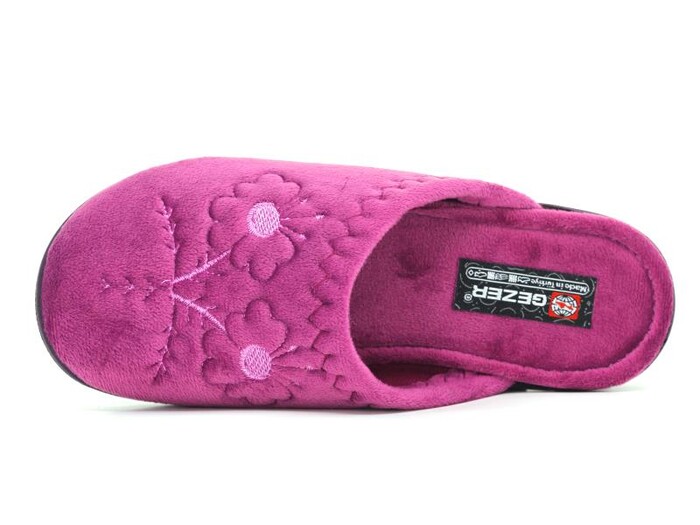 Gezer Zenne 14519.00 Nakışlı Cırtlı Ev Terliği Mor - 2