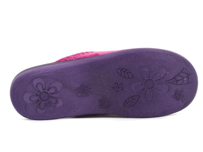 Gezer Zenne 14520.00 Nakışlı Cırtlı Ev Terliği Mor - 4
