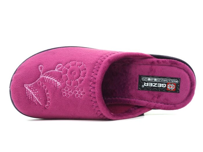 Gezer Zenne 14520.00 Nakışlı Cırtlı Ev Terliği Mor - Gezer (1)