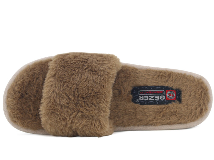 Gezer Zenne 14585.00 Burnu Açık Ev Terliği Açık Vizon - 2