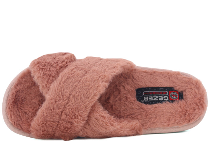 Gezer Zenne 14586.00 Burnu Açık Ev Terliği Gül Kurusu - 2