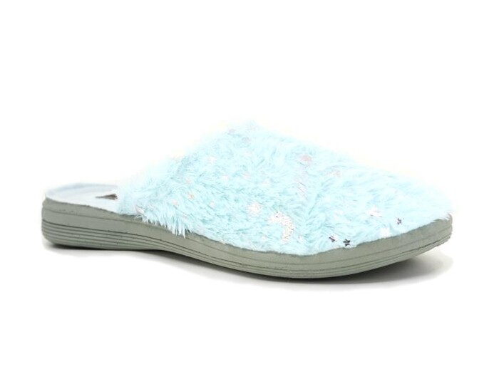 Gezer Zenne 14612.00 Havlulu Traşlı Ev Terliği Buz Mavisi 