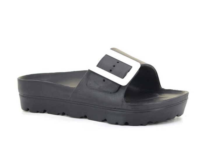 Gezer Zenne 14932.00 Büyük Tek Toka Lux Eva Terlik Siyah - Gezer