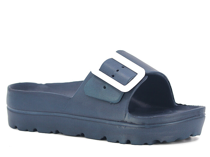 Gezer Zenne 14932.00 Büyük Tek Toka Lux Eva Terlik Lacivert - Gezer