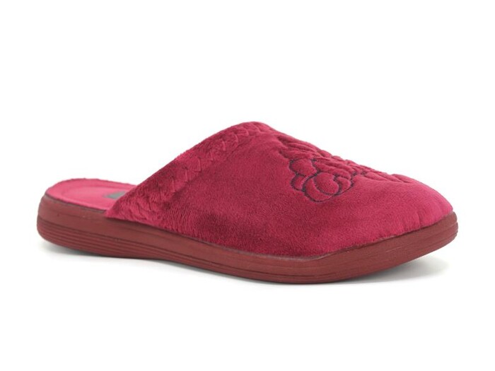 Gezer Zenne 15241.00 Nakışlı Traşlı Ev Terliği Bordo 