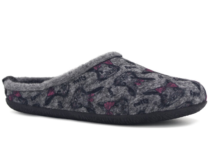 Gezer Zenne 15301.00 PVC Keçeli Ev Terliği Gri - Gezer