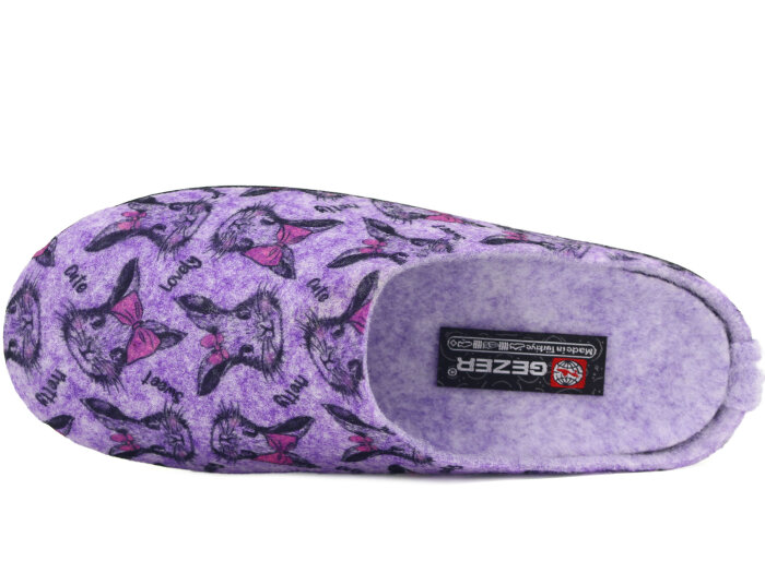 Gezer Zenne 15301.00 PVC Keçeli Ev Terliği Menekşe - Gezer (1)