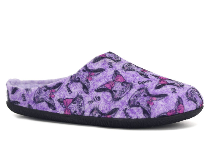 Gezer Zenne 15301.00 PVC Keçeli Ev Terliği Menekşe - Gezer