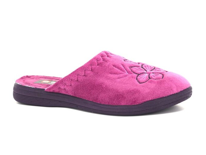 Gezer Zenne 15315.00 Nakışlı Traşlı Ev Terliği Mor - 1