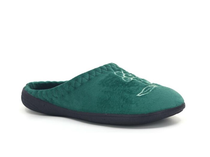 Gezer Zenne 15941.00 PVC Nakışlı Gondol Ev Terliği Petrol Yeşili - Gezer