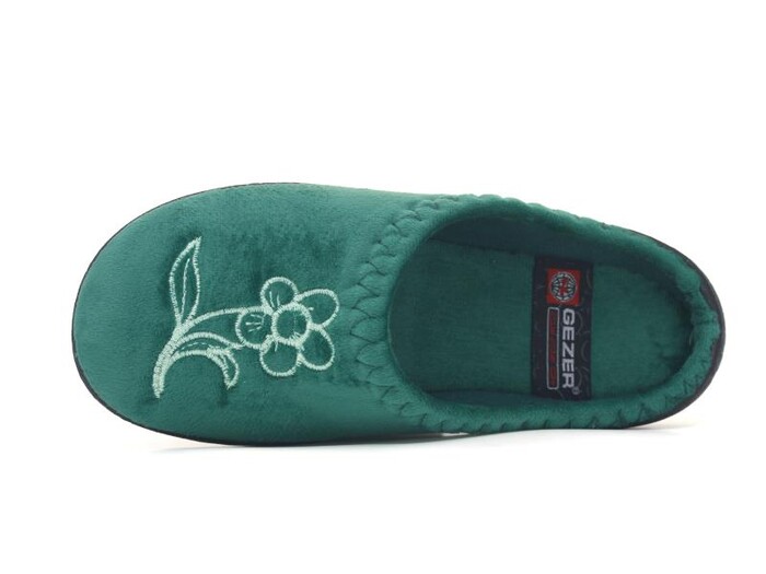 Gezer Zenne 15941.00 PVC Nakışlı Gondol Ev Terliği Petrol Yeşili - Gezer (1)