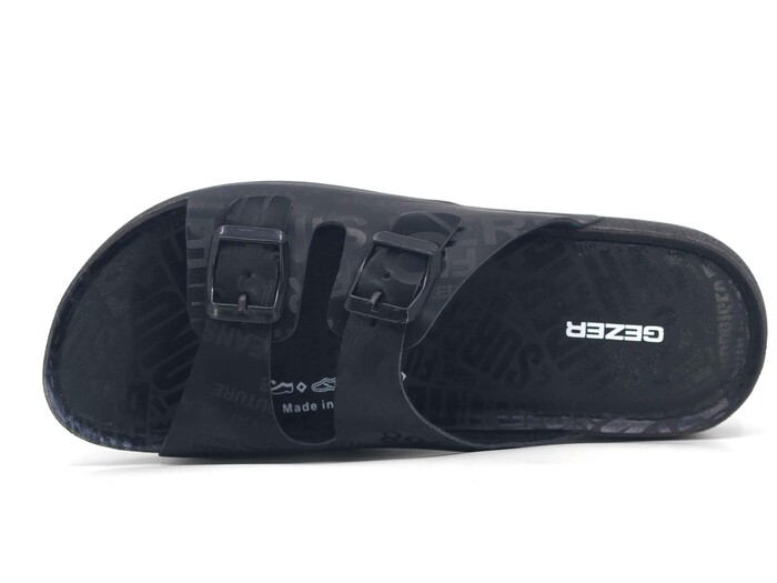 Gezer Zenne 15830.01 Çift Toka Günlük Terlik Siyah - 2